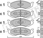METELLI 22-0218-0 комплект тормозных колодок, дисковый тормоз на JEEP WRANGLER II (TJ)