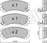 METELLI 22-0230-1 комплект тормозных колодок, дисковый тормоз на SUZUKI SWIFT II седан (AH, AJ)