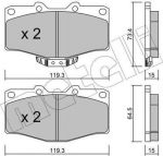 METELLI 22-0242-0 комплект тормозных колодок, дисковый тормоз на TOYOTA HILUX II пикап (LN8_, RN5_, LN6_, YN6_, YN5_, LN5_, RN6_)
