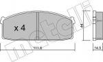 METELLI 22-0245-0 комплект тормозных колодок, дисковый тормоз на NISSAN STANZA (T11)
