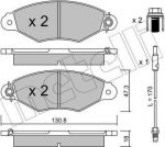 METELLI 22-0253-1 комплект тормозных колодок, дисковый тормоз на NISSAN KUBISTAR фургон (X80)