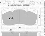 METELLI 22-0268-3K комплект тормозных колодок, дисковый тормоз на IVECO EuroCargo
