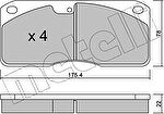 METELLI 22-0270-0 комплект тормозных колодок, дисковый тормоз на NISSAN ATLEON