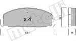 METELLI 22-0300-0 комплект тормозных колодок, дисковый тормоз на MAZDA 323 I (FA)