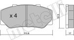 METELLI 22-0308-0 комплект тормозных колодок, дисковый тормоз на VOLVO 740 Kombi (745)