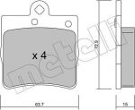 METELLI 22-0343-0 Комплект тормозных колодок, диско