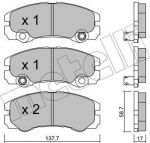 METELLI 22-0357-1 комплект тормозных колодок, дисковый тормоз на OPEL FRONTERA B (6B_)