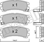 METELLI 22-0408-0 комплект тормозных колодок, дисковый тормоз на NISSAN TERRANO I (WD21)