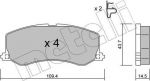 METELLI 22-0417-0 комплект тормозных колодок, дисковый тормоз на SUZUKI SWIFT I (AA)