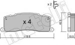 METELLI 22-0426-0 комплект тормозных колодок, дисковый тормоз на TOYOTA PREVIA (TCR2_, TCR1_)
