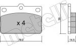 METELLI 22-0440-0 комплект тормозных колодок, дисковый тормоз на TOYOTA COROLLA (KE)