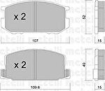 METELLI 22-0441-0 комплект тормозных колодок, дисковый тормоз на TOYOTA CELICA купе (RA4_, TA4_)