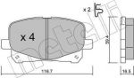 METELLI 22-0443-0 комплект тормозных колодок, дисковый тормоз на TOYOTA PREVIA (MCR3_, ACR3_, CLR3_)