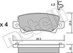 METELLI 22-0447-0 комплект тормозных колодок, дисковый тормоз на TOYOTA COROLLA (CDE12_, ZZE12_, NDE12_, ZDE12_)
