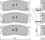 METELLI 22-0478-0 комплект тормозных колодок, дисковый тормоз на MAZDA MPV I (LV)