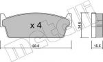 METELLI 22-0493-0 комплект тормозных колодок, дисковый тормоз на NISSAN 200 SX (S13)