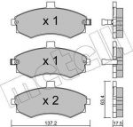 METELLI 22-0504-0 Комплект тормозных колодок, диско