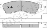 METELLI 22-0510-0 комплект тормозных колодок, дисковый тормоз на CHEVROLET EPICA (KL1_)
