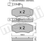 METELLI 22-0532-1 комплект тормозных колодок, дисковый тормоз на NISSAN CABSTAR