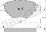 METELLI 22-0543-0 комплект тормозных колодок, дисковый тормоз на FORD TRANSIT CONNECT фургон
