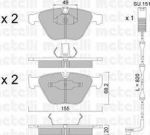 METELLI 22-0558-1K комплект тормозных колодок, дисковый тормоз на 7 (E65, E66, E67)
