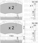 METELLI 22-0563-5K комплект тормозных колодок, дисковый тормоз на MERCEDES-BENZ E-CLASS (W211)