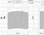 METELLI 22-0567-0K комплект тормозных колодок, дисковый тормоз на MERCEDES-BENZ S-CLASS (W140)