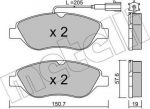 METELLI 22-0577-1 комплект тормозных колодок, дисковый тормоз на FIAT BRAVO II (198)