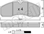 METELLI 22-0578-0 комплект тормозных колодок, дисковый тормоз на IVECO DAILY III фургон/универсал