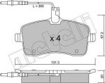 METELLI 22-0600-0 комплект тормозных колодок, дисковый тормоз на PEUGEOT 407 (6D_)