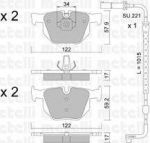 METELLI 22-0644-4K комплект тормозных колодок, дисковый тормоз на X6 (E71, E72)