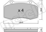 METELLI 22-0651-0 комплект тормозных колодок, дисковый тормоз на RENAULT MEGANE II (BM0/1_, CM0/1_)