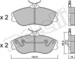 METELLI 22-0663-0 комплект тормозных колодок, дисковый тормоз на AUDI 80 Avant (8C, B4)