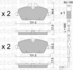 METELLI 22-0664-0K комплект тормозных колодок, дисковый тормоз на 1 кабрио (E88)