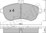 METELLI 22-0665-0 комплект тормозных колодок, дисковый тормоз на MERCEDES-BENZ E-CLASS (W212)