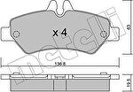 METELLI 22-0672-0 комплект тормозных колодок, дисковый тормоз на MERCEDES-BENZ SPRINTER 3,5-t c бортовой платформой/ходовая часть (906)