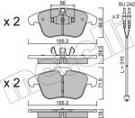 METELLI 22-0675-5K комплект тормозных колодок, дисковый тормоз на PEUGEOT 508 SW