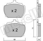 METELLI 22-0678-0 комплект тормозных колодок, дисковый тормоз на FORD TRANSIT c бортовой платформой/ходовая часть (V_ _)