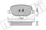 METELLI 22-0704-0 комплект тормозных колодок, дисковый тормоз на ALFA ROMEO SPIDER (939_, 939)