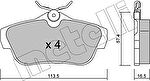 METELLI 22-0712-0 комплект тормозных колодок, дисковый тормоз на PEUGEOT EXPERT Tepee (VF3V_)