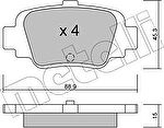 METELLI 22-0742-0 комплект тормозных колодок, дисковый тормоз на NISSAN MICRA II (K11)