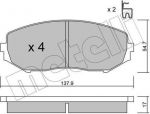 METELLI 22-0766-0 комплект тормозных колодок, дисковый тормоз на SUZUKI GRAND VITARA II (JT)