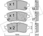 METELLI 22-0793-1 комплект тормозных колодок, дисковый тормоз на MAZDA 2 (DE)