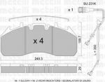 METELLI 22-0809-0K комплект тормозных колодок, дисковый тормоз на RENAULT TRUCKS Premium 2