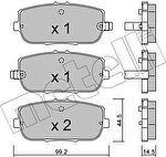 METELLI 22-0871-0 комплект тормозных колодок, дисковый тормоз на MAZDA MX-5 III (NC)