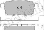 METELLI 22-0873-0 комплект тормозных колодок, дисковый тормоз на MAZDA CX-7 (ER)
