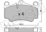 METELLI 22-0893-0 комплект тормозных колодок, дисковый тормоз на PORSCHE 911 (997)