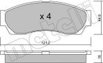 METELLI 22-0896-0 комплект тормозных колодок, дисковый тормоз на TATA INDICA (40_V2)
