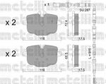 METELLI 22-0921-0K комплект тормозных колодок, дисковый тормоз на 5 Touring (F11)