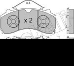 METELLI 22-0934-0 комплект тормозных колодок, дисковый тормоз на MERCEDES-BENZ AROCS